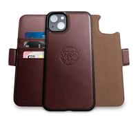 dreem Fibonacci iPhone 14 Custodia a portafoglio / 2-in-1 Custodia MagSafe antiurto e Folio staccabile in pelle vegana di lusso con protezione per carte RFID e supporto - Caffè