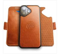 dreem for iPhone 17 Case Wallet, Revolutionary Phone Stand, Vegan Leather, MagSafe-Fit, Magnetic Detachable Flip Cover, RFID Blocking Card Holder, Gift-Box [Fibonacci:Caramel]