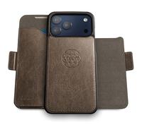 dreem for iPhone 17 Pro Case Wallet, Revolutionary Phone Stand, Vegan Leather, MagSafe-Fit, Magnetic Detachable Flip Cover, RFID Blocking Card Holder, Gift-Box [Fibonacci:Smoky Grey]