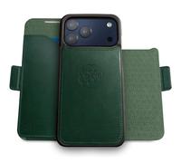 dreem for iPhone 17 Pro Max Case Wallet, Revolutionary Phone Stand, Vegan Leather, MagSafe-Fit, Magnetic Detachable Flip Cover, RFID Blocking Card Holder, Gift-Box [Fibonacci:Dark Green]