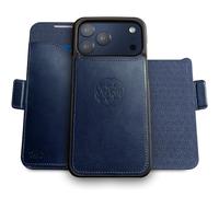 dreem for iPhone 17 Pro Max Case Wallet, Revolutionary Phone Stand, Vegan Leather, MagSafe-Fit, Magnetic Detachable Flip Cover, RFID Blocking Card Holder, Gift-Box [Fibonacci:Royal Blue]