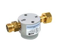 Drehmeister Filtro gas intelligente per bombole di gas W21,8 x 1/14 LH - Filtro bottiglia (LPG, CNG, propano, butano) per caravan, camper, roulotte, barbecue, cucina a gas o carrello elevatore