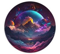 Drei Füchse, 1000-teiliges Puzzle für Erwachsene, rundes Puzzle, ideales Geschenk für Familie und Freunde, knifflige Herausforderung, 1000 Teile (67,5x67,5cm)