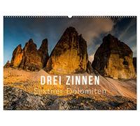 Drei Zinnen. Sextner Dolomiten (Wandkalender 2026 DIN A2 quer), CALVENDO Monatskalender: Drei Zinnen - 4 Jahreszeiten - Wandschmuck für jeden Freund der Berge!