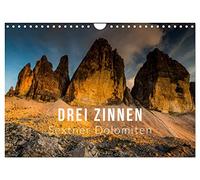 Drei Zinnen. Sextner Dolomiten (Wandkalender 2026 DIN A4 quer), CALVENDO Monatskalender: Drei Zinnen - 4 Jahreszeiten - Wandschmuck für jeden Freund der Berge!