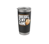 Dreidel è il mio gioco ebraico invernale Hanukkah Holiday Bicchiere termico in acciaio inox doppia parete
