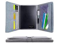 Dreiklang - be smart - Quaderno Riutilizzabile A5 con Custodia in Tessuto - Cover Protettiva, Porta Penna, Tasca Interna, Cinturino - Organizzazione