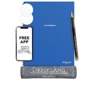 Dreiklang - be smart - Quaderno Riutilizzabile A5 con Planner - Taccuino Smart Cancellabile con App iOS/Android Cloud - Include Penna, Note Adesive e Panno in Microfibra