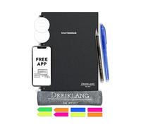 Dreiklang - be smart - Quaderno Riutilizzabile A5 con Planner - Taccuino Smart Cancellabile con App iOS/Android Cloud - Include 2 Penne, Note Adesive e Panno in Microfibra