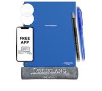 Dreiklang - be smart Taccuino elettronico digitale riutilizzabile A4 come notebook con planner - iOS/Android App Cloud - riscrivibile con 2 penne, panno in microfibra e note adesive