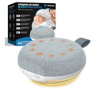 Dreinnext Macchina del rumore bianco del bambino e degli adulti | 40 suoni rilassanti, luce notturna morbida, timer e volume regolabile | regalo neonato bambino o 6 mesi | USB ricaricabile