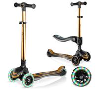 Dreirädriger Balancier-Roller für Kinder mit Sitz Nukido Flippo - golden