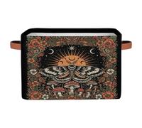 Drekrid Cestini portaoggetti - Falena fungo luna grande pieghevole armadio mensola organizer cestino organizer per bambini giocattoli, vestiti, asilo nido, bagno, camera da letto, decorazione per la