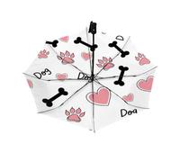 Drekrid Ombrello da viaggio per pioggia e sole, ombrello antivento compatto con apertura automatica e chiusura automatica, pieghevole al contrario, piccolo ombrello carino per pendolari, auto, zaino