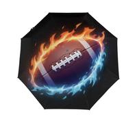 Drekrid Ombrello da viaggio per pioggia, ombrello antivento e pieghevole al contrario automatico da donna, ombrello pieghevole con apertura automatica e chiusura piccola, carino e compatto per bambini