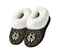 Drekrid Pantofole da donna in memory foam, calde e morbide, Coccinella d'oro, 41/42 EU