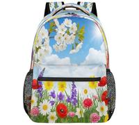 Drekrid Zaino scolastico da viaggio, leggero, per donne e uomini | Spring Cherry Blossoms, zaino da giorno per ragazzi e ragazze, adatto per laptop da 15,6 pollici, scuola media
