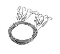 DRELD Kit di filo regolabile per appendere quadri, corda resistente in acciaio inox con ganci per specchi, cornici, cartelloni pubblicitari, opere d'arte, lampade, cesti (capacità 29,9 kg)