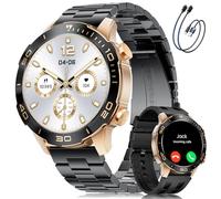 DREMAC Smartwatch Uomo Elegante con Chiamata Bluetooth/Assistente Vocale,1.43'' HD AMOLED Schermo,IP68 Impermeabile Fitness Tracker con Monitor della Frequenza cardiaca/BP/SpO2/Sonno,per Android iOS