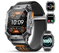 DREMAC TX1 Militare Smartwatch Uomo-2.13'' AMOLED Display /1000mAh Batteria,Orologio Fitness con 70+ Modalità Sportive,24/7 Frequenza Cardiaca,SpO2,Sonno Monitoraggio,5ATM Impermeabile per Android iOS