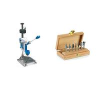 DREMEL 220 Complemento Work Station + Dremel 26150660JA Set 7 Frese da Legno - N