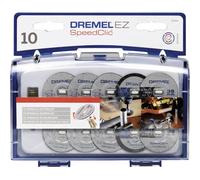Dremel 2615S690JA EZ SpeedClic Set di Accessori, 10 Dischi da Taglio e 1 Perno EZ SpeedClic