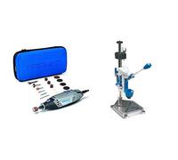 Dremel 33000JA 3000-15 Multiutensile a Filo, 130 W, Nero/Grigio + DREMEL 220 Com