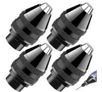 Dremel 4 Pcs Accessori per Trapano - Mandrino 1/32 1/8, Adattatore Trapano, Attrezzi Ricambio per Dremel 4000, 400, 3000, 398, 395, 300, 200, 285, 8200, 800