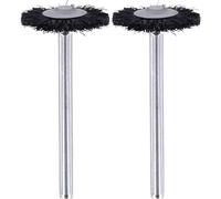Dremel 403 Spazzola in Setola 19mm per Pulizia e Lucidatura Metallo 2 Pz. | Accessorio in Nylon robusto a lunga durata per trattare Plastica o Alluminio, Gambo da 3,2mm per Multiutensile Rotante