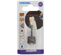 Dremel 407 Set di accessori con nastro abrasivo e mandrino, 13 mm (grana 60) per levigare, modellare e levigare legno e plastica