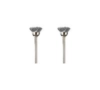 Dremel 442 Set di accessori per spazzole in acciaio al carbonio, 2 spazzole (13 mm) per pulire e rimuovere la ruggine dai materiali metallici
