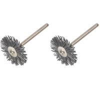 Dremel 538 Spazzola abrasiva ad alte prestazioni, spazzola con setole da 26 mm per la rimozione di ruggine e corrosione, sbavatura (Confezione da 2)