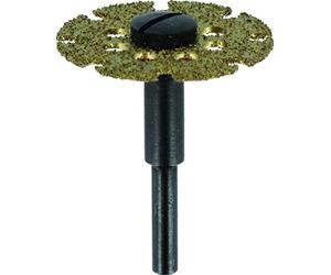 Dremel 542 Disco da taglio con rivestimento in carburo, disco da taglio per utensili rotativi per tagliare e modellare legno e laminato, diametro di lavoro 25,4 mm, profondità massima di taglio 9,0 mm