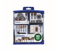 Dremel 710-08 All-Purpose Rotary Accessory Kit, 160-Piece by Dremel | Custodia riutilizzabile, nastri abrasivi, mole, pietre abrasive, punte da intaglio per l'uso con utensili rotanti