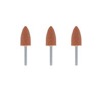 Dremel 952 Set di accessori per mole in ossido di alluminio, 3 mole a forma di cono per smerigliare e affilare i metalli (9,5 mm)