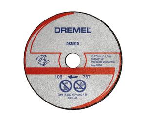 Dremel DSM520 2615S510JB Trennscheibe gerade 20 mm 3 St. 20 mm 77 mm 77 mm per