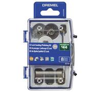 Dremel EZ726-01 EZ Lock - Set di 8 accessori per levigatura e lucidatura, colori assortiti, ideali per levigatura, pulizia dei dettagli o lucidatura dei materiali