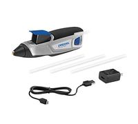 Dremel HSGP-01 - Pistola per colla a caldo 4 V, senza fili, ricaricabile tramite USB, preriscaldamento rapido e punta Drizzle di precisione, con stick di colla, 4 stick di colla, cavo USB e adattatore