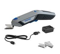 Dremel HSSC-01 4V Cordless USB ricaricabile forbici elettriche con due lame, cavo USB e blocco di alimentazione, ideale per tagliare tessuto, cartone e materiale cartaceo