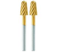 Dremel MAX Punta da intaglio ad elevate prestazioni (117DM) 2 punte per intaglio e incisione da 6,4 mm ad elevate prestazioni rivestite in titanio, massima durata