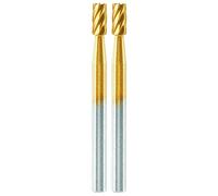 Dremel MAX Punta da intaglio ad elevate prestazioni (194DM) 2 punte per intaglio e incisione da 3,2 mm ad elevate prestazioni rivestite in titanio, massima durata