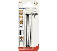Dremel MS51, kit di 5 lame per sega da banco MS20, kit di accessori con 5 lame, 18 mm di profondità di taglio per la lavorazione del legno