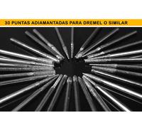 DREMEL Punte Diamantate 30 Pz Diverse Cristallo Metallo Legno Plastica
