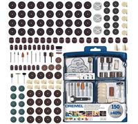 Dremel SC724 EZ SpeedClic Set di Accessori per Utensile Multifunzione, 150 Pezzi per Intagliare, Tagliare, Incidere, Lucidare, Fresare, Levigare, Smerigliare e Pulire