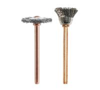 Dremel Set di 2 spazzole in acciaio inox 448