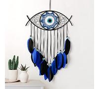 Dremisland Blu Acchiappasogni Macramè Dreamcatcher Fatto a Mano Malocchio Acchiappasogni Appeso a Parete Decorazione della Casa Ornamento Regalo del festival di Benedizione