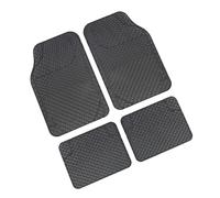 Serie Tappeti per Auto in PVC Universali 4 pz Grigio Tappetini Sagomabili C26511
