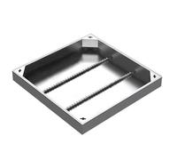 Drenaggio del giardino Coperchio di ispezione incassato in metallo quadrato, coperchio for pozzetto raccolta for vialetti esterni, pavimentazione da giardino, e base for fossa settica(40x40x5CM)