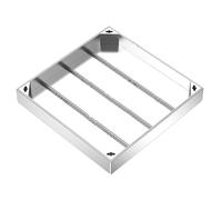 Drenaggio del giardino Coperchio di ispezione incassato in metallo quadrato, coperchio for pozzetto raccolta for vialetti esterni, pavimentazione da giardino, e base for fossa settica(60x60x5CM)