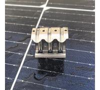 Drenaggio efficiente con 30 clip per guida dell'acqua fotovoltaica in acciaio inox, design multi foro (30 mm)